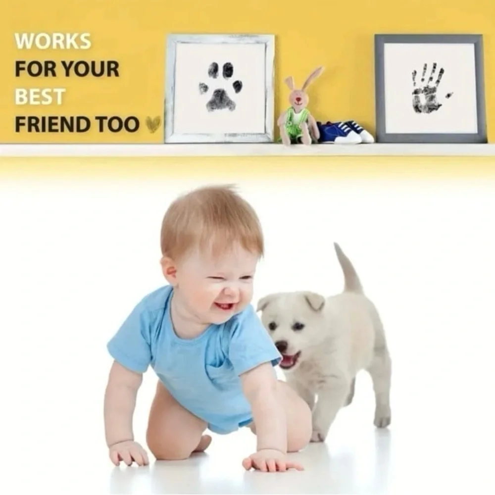 Finger/Pawprint Kit With Ink Pad and Paper Impression Sheets New in Packaging
